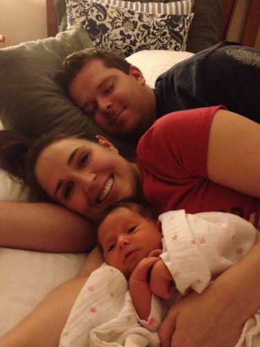 The new little family cuddling and loving each other. Sooo precious!