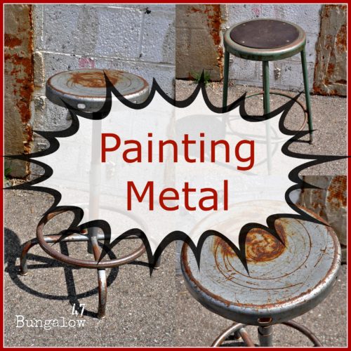 Painting Metal with American Paint Company Fireworks red