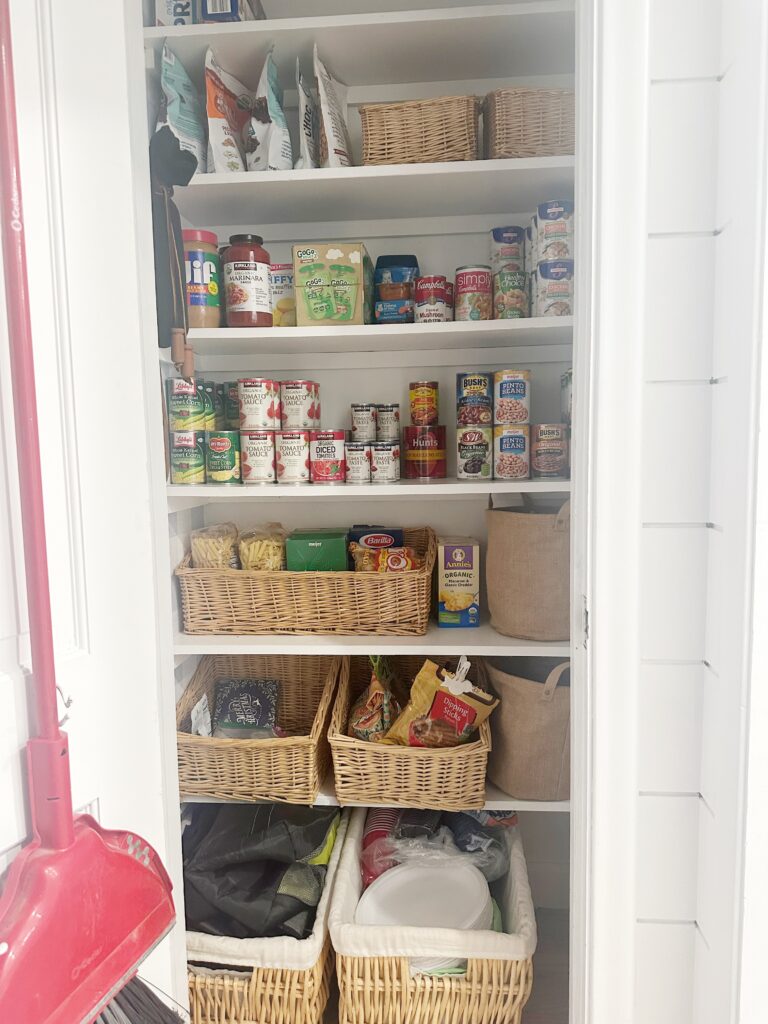 decorated and organized pantry