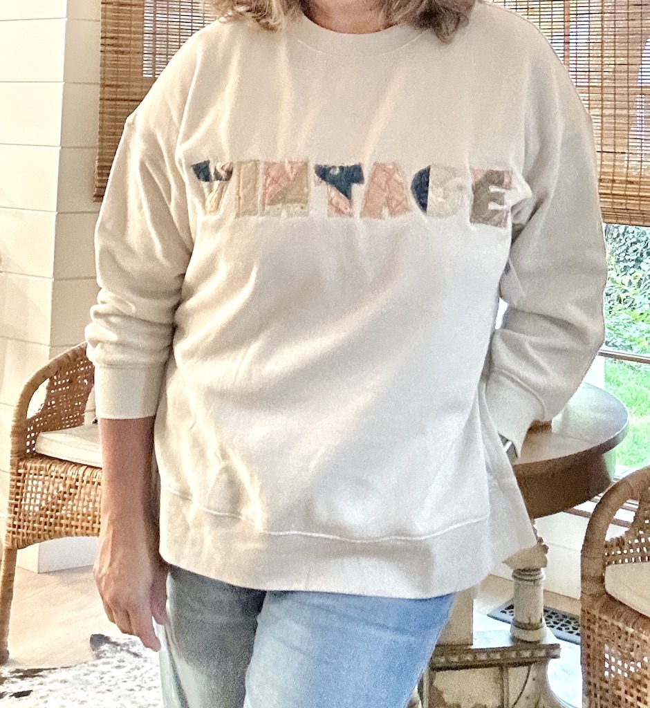 Vintage Sweatshirt - Mont Blanc Embroidered Unisex Crew Neck Vintage Sweatshirt - DEEP END, Tan / L (M-OVERSIZED)