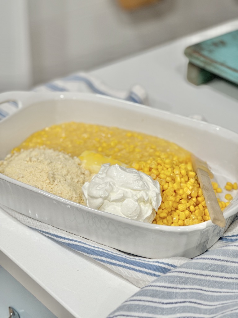 add extra ingredients to jiffy corn casserole side dish