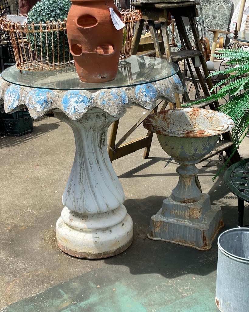 estate sale shopping for outside items