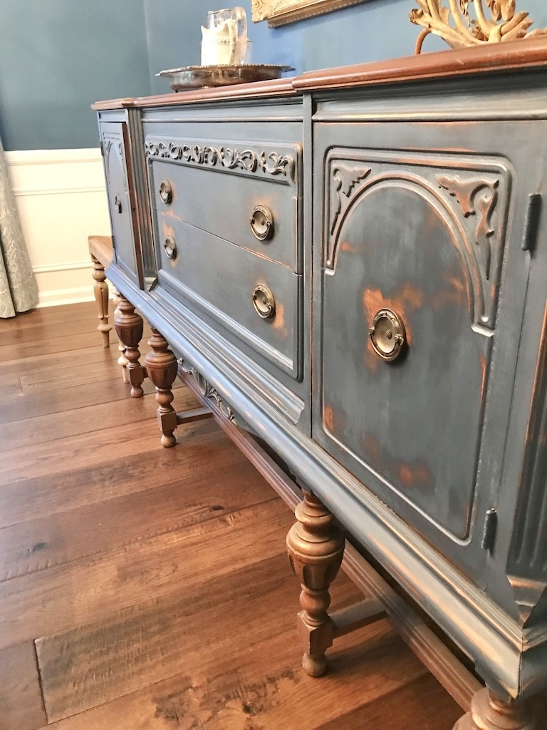 old buffet made new again with paint