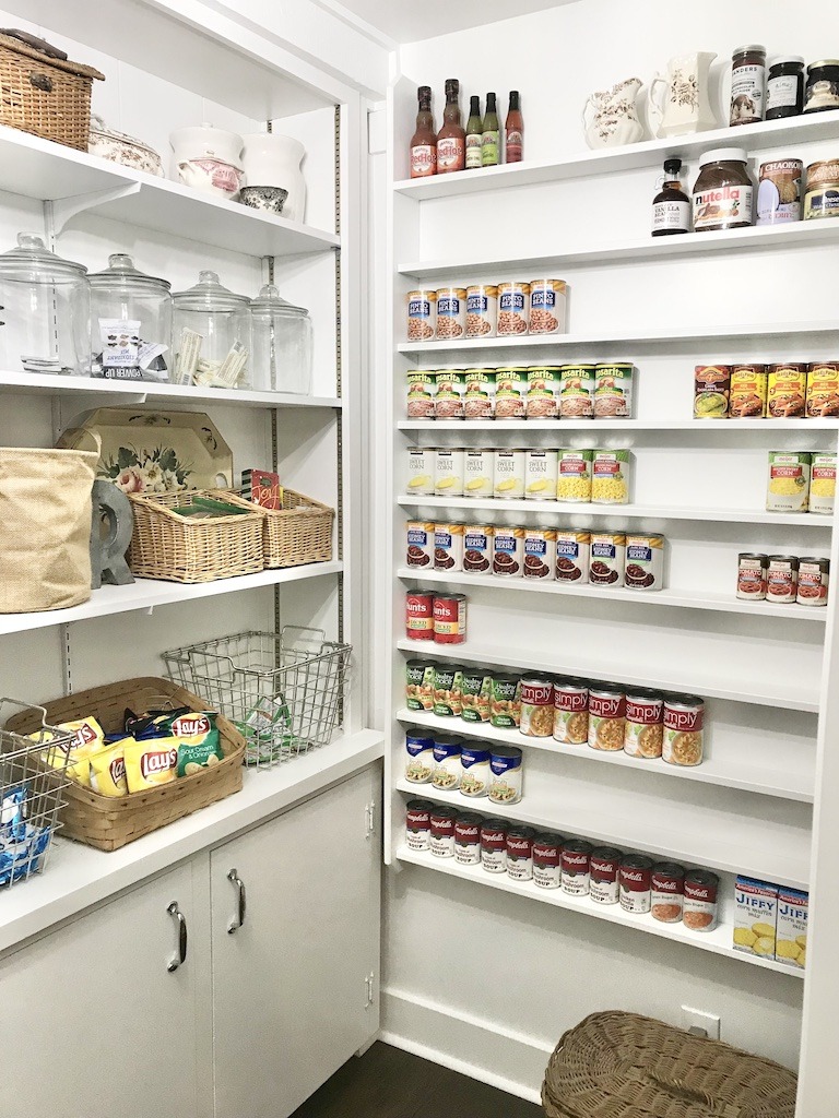 organized and pretty pantry shelves shallow for nice organization