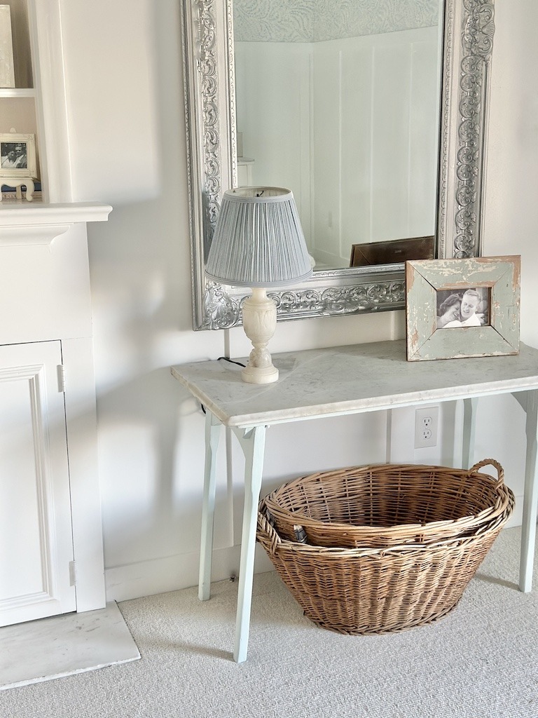 a bit of paint and some styling with some wicker laundry baskets