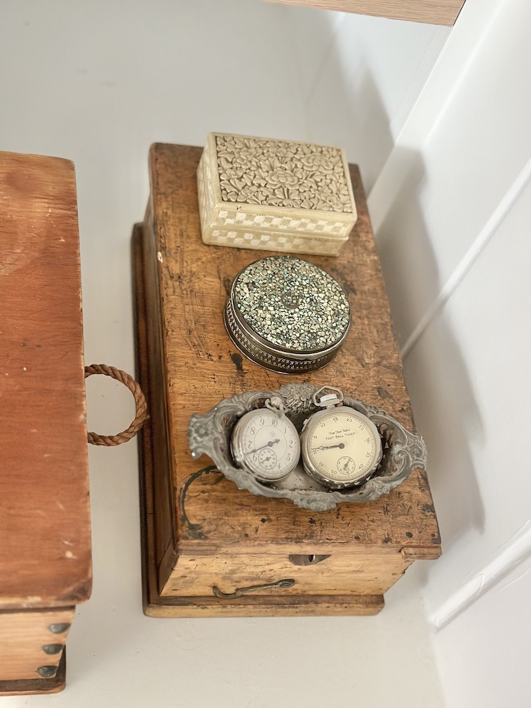 family heirlooms displayed as treasure