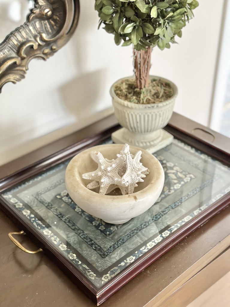 displaying found treasures in home decor