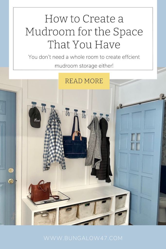 how to create a mudroom with the space you have