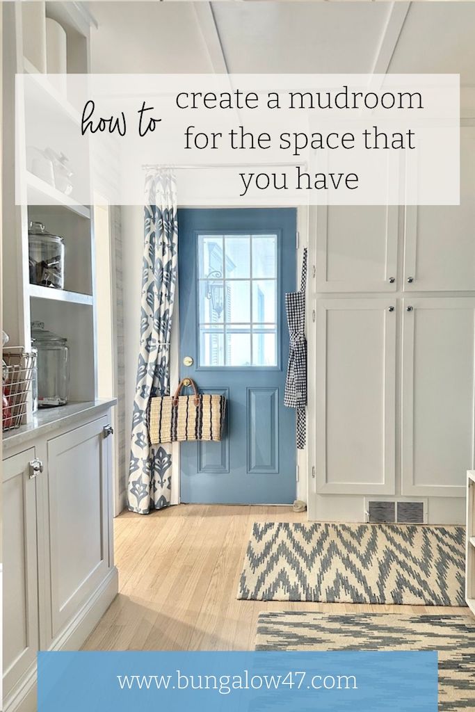 how to create a mudroom with the space that you have