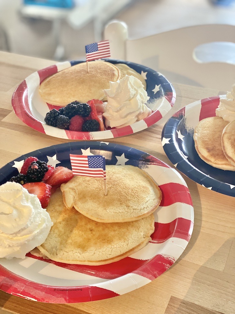 Easy Patriotic Food Ideas for Your Summer Cookout pancakes