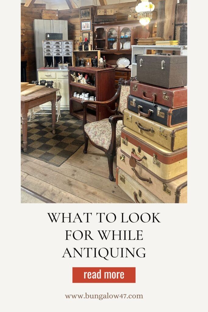 Jill Rinner What I'm Looking For Now While Antiquing